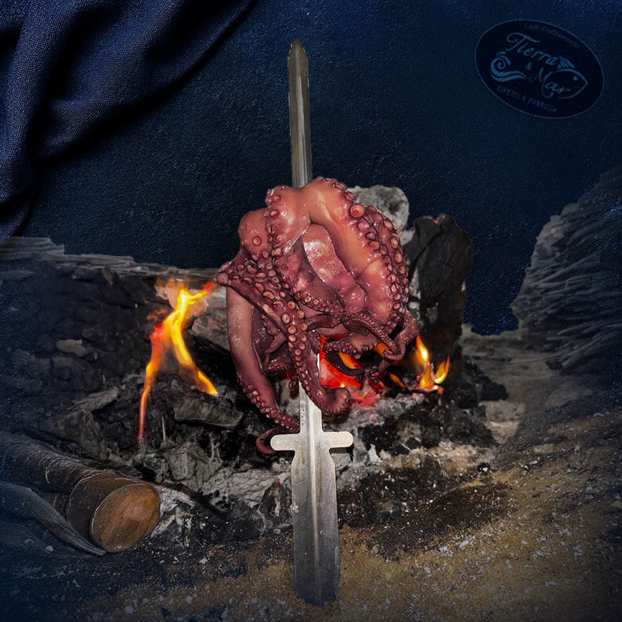 Espeto de Pulpo Entero
