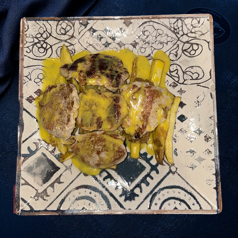 Solomillo con Salsa Mostali